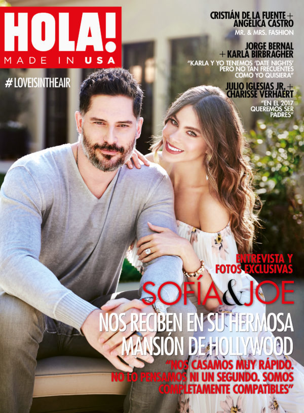 Sofía Vergara y su marido Joe Mangenello en una portada conjunta de la revista HOLA! ¡USA