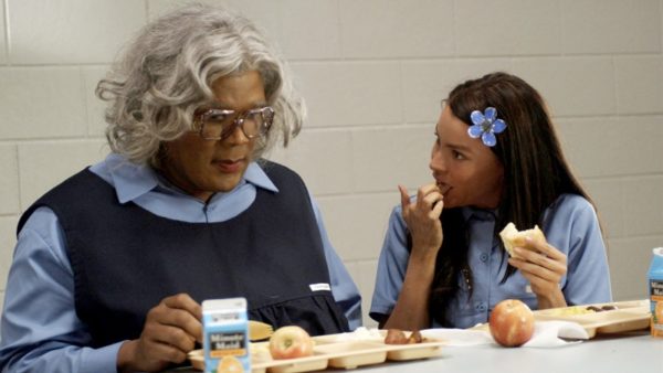 Tyler Perry protagoniza a Madea y Sofía Vergara a T.T. en Madea Goes to Jail (2009) de Lionsgate Films. Photo credit by Alfeo Dixon.' Madea Goes to Jail (2009). Photo credit by Alfeo Dixon.